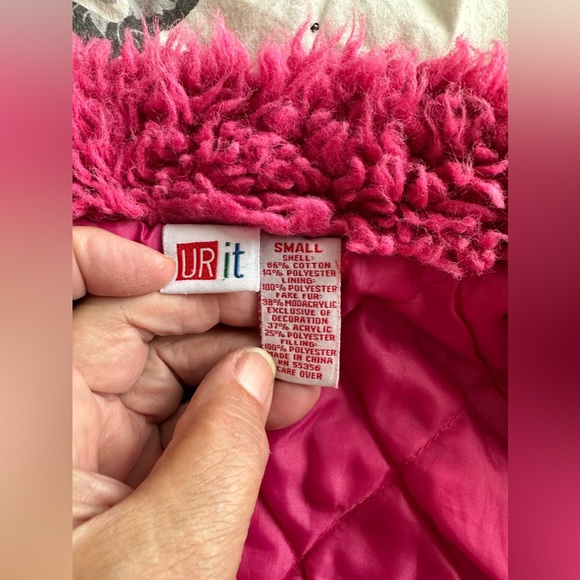 Toddle Jean jacket with hot pink inside - Picture 4 of 6